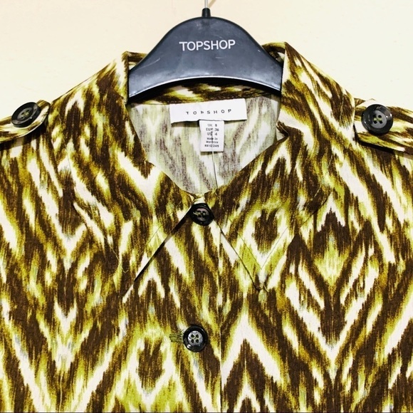 TOPSHOP opened back zigzag maxi dress women's size 4 NWT - Picture 4 of 10